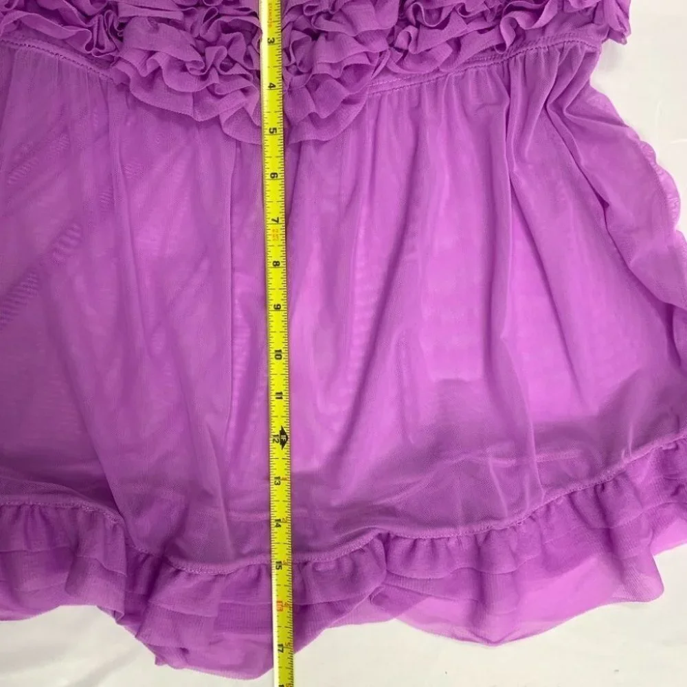 Love by La Senza Ruffled Purple Baby Doll … - Picture 3 of 3